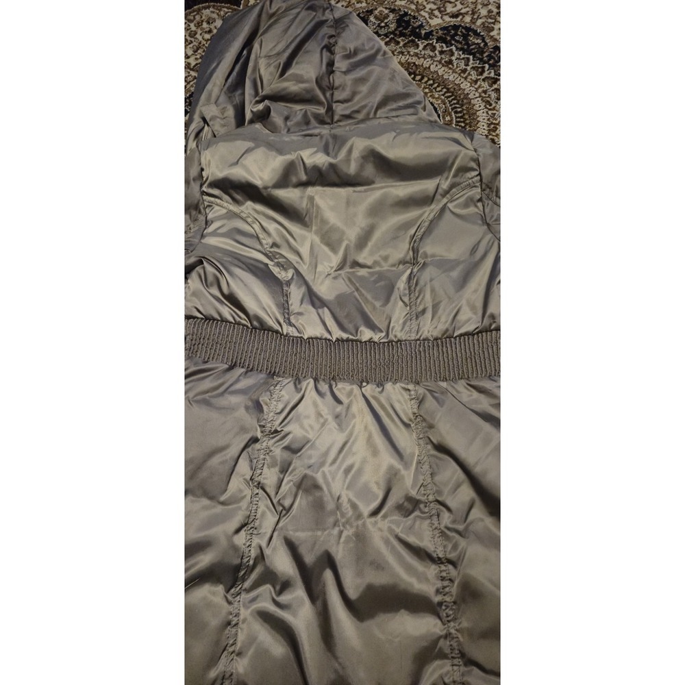 Laundry Shelli Segal Women's Down Puffer Jacket Hooded Brown Size M - Picture 7 of 7